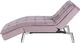 Beliani Szezlong welurowy rozkładany różowy LOIRET 1