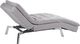 Beliani Szezlong welurowy rozkładany jasnoszary LOIRET 6