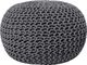 Beliani Puf 50 x 35 cm ciemnoszary CONRAD 1