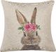 Beliani Zestaw 2 poduszek dekoracyjnych 45 x 45 cm szarobeżowy TULIPA 1
