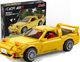 Cada zestaw klocków konstrukcyjnych żółta Mazda RX-7 manga Initial-D (14065) 1