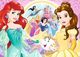 Trefl Puzzle glitter błyszczące księżniczki Disney Bella i Arielka 100 14819 2