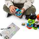 Figurka Spin Master Tech Deck Dudes zestaw 4 figurek deskorolkarzy z pomarańczowym pudełkiem-ekspozytorem 19