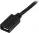 Kabel USB StarTech microUSB - USB-A 0.5 m Czarny (USBUBEXT50CM) 1