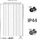 VOLTRONIC WIELOKOLOROWA KURTYNA ŚWIETLNA ZWISAJĄCE LAMPKI SOPLE 3x6M 600 DIOD Unw 1