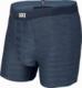 SAXX HOT SHOT BOXER BRIEF FLY DARK DENIM HEATHER S 1