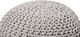 Beliani Puf 40 x 25 cm jasnoszary CONRAD 3