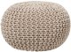 Beliani Puf 50 x 35 cm beżowy CONRAD 1