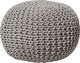Beliani Puf 50 x 35 cm jasnoszary CONRAD 1