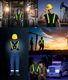EasyPix Szelki Kamizelka Oświetlenie LED StreetGlow S/M 8