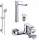 Bateria wannowa Invena INVENA SIROS BATERIA WANNOWA CHROM 13