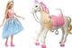 Lalka Barbie Mattel Barbie Przygody księżniczek lalka+koń Shimmer dźwięk światło 2