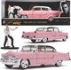 Jada Toys Samochód metalowy kolekcjonerski Cadillac 1955 Elvis Presley 1:24 1