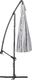 Beliani Parasol ogrodowy Calabria II jasnoszary 268 cm 2