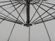 Beliani Parasol ogrodowy Calabria II jasnoszary 268 cm 3