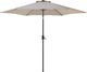 Beliani Parasol ogrodowy Varase Beżowo-szary 270 cm 1