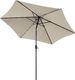 Beliani Parasol ogrodowy Varase Beżowo-szary 270 cm 2