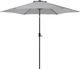 Beliani Parasol ogrodowy Varase Ciemny Szary 270 cm 1