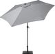 Beliani Parasol ogrodowy Varase Ciemny Szary 270 cm 2
