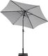 Beliani Parasol ogrodowy Varase Ciemny Szary 270 cm 3
