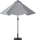 Beliani Parasol ogrodowy Varase Ciemny Szary 270 cm 4