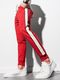 Ombre Spodnie męskie dresowe joggery P951 - czerwone XL 3