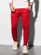 Ombre Spodnie męskie dresowe joggery P952 - czerwone M 2