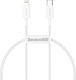 Kabel USB Baseus USB-C - Lightning 0.25 m Biały (CATLYS-02) 1