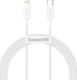Kabel USB Baseus USB-C - Lightning 1.5 m Biały (CATLYS-B02) 1