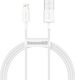 Kabel USB Baseus USB-A - Lightning 1 m Biały (CALYS-A02) 1