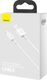 Kabel USB Baseus USB-A - Lightning 1 m Biały (CALYS-A02) 6