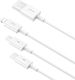 Kabel USB Baseus USB-A - USB-C + microUSB + Lightning 1.5 m Biały (CAMLTYS-02) 4