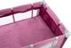 Caretero Łóżeczko turystyczne Caretero BASIC PLUS kojec + torba - różowe 3