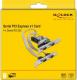 Kontroler Delock PCIe x1 - 4x RS-232 DB9 (90410) 3
