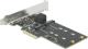 Kontroler Delock PCIe 3.0 x4 - 3x SATA III + 2x M.2 SATA (90499) 1