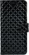 Surazo Etui na telefon Surazo ze skóry naturalnej Wallet case - Pikowane romby - Czarny Błyszczący (51155-252) - 51155-252 1
