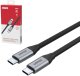 Kabel USB Unitek USB-C - USB-C 2 m Srebrny (C14091ABK) 1
