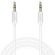 Kabel Aukey Jack 3.5mm - Jack 3.5mm 1.2m biały (CB-V12) 1