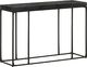 vidaXL Stolik konsola, czarny, 110x35x76 cm, drewno akacjowe i mango 7