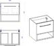 Elior Podwieszana szafka łazienkowa pod umywalkę - Ketris 3X 60 cm 3