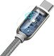 Kabel USB Baseus USB-A - USB-C 1 m Srebrny (CATSK-0S) 6