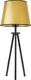 Lampa stołowa Lumes Złota lampka nocna z abażurem - EX925-Bergec 1