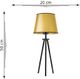 Lampa stołowa Lumes Złota lampka nocna z abażurem - EX925-Bergec 3