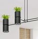 Lampa wisząca Lumes Czarna industrialna lampa wisząca z roślinami - EX595-Kukkin 3