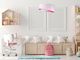 Lampa wisząca Lumes Różowa lampa wisząca welurowa - EXX01-Nilva 1