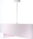 Lampa wisząca Lumes Różowa lampa wisząca welurowa - EXX01-Nilva 3