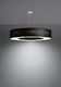 Lampa wisząca Lumes Czarny okrągły nowatorski żyrandol - EX696-Saturni 2