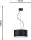 Lampa wisząca Lumes Nowoczesny okrągły żyrandol 30 cm - EX841-Hajfi - wybór kolorów Miętowy 6