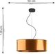 Lampa wisząca Lumes Miedziany okrągły żyrandol nad stół 50 cm - EX855-Hajfun 3