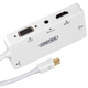 Adapter AV Unitek DisplayPort Mini - HDMI - D-Sub (VGA) - DVI-I biały (Y-6354) 2
